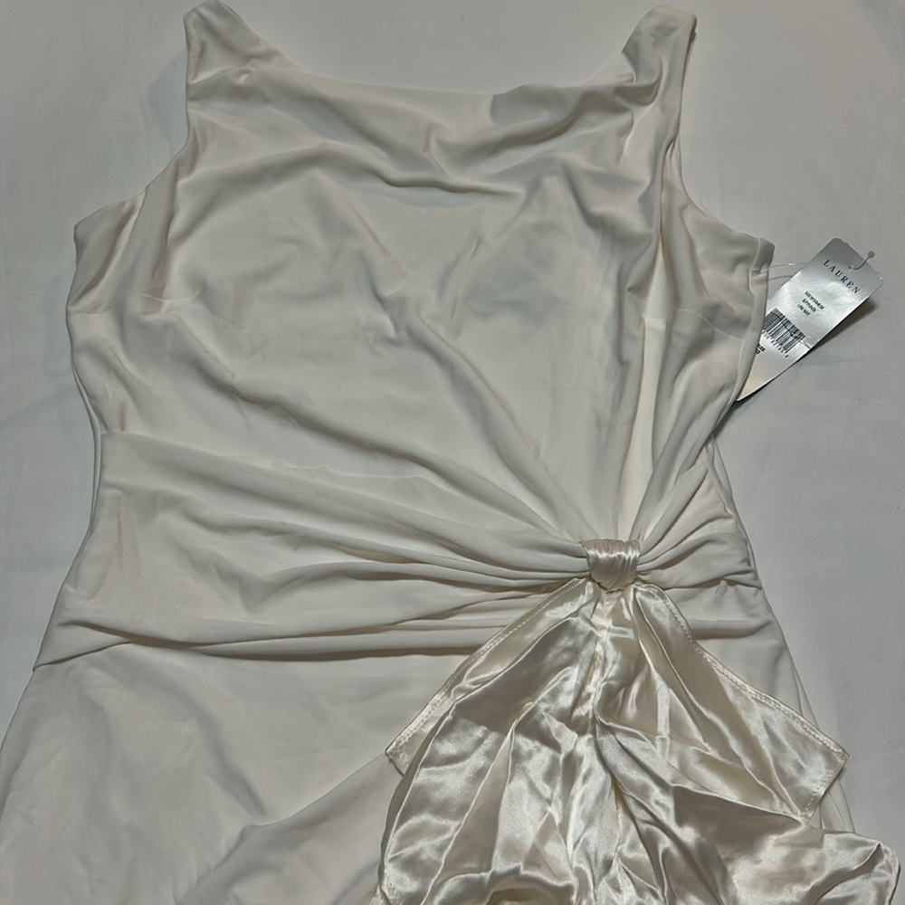 Lauren Ralph Lauren Evening Gown size 10 Cream/Off-White NWT - Picture 6 of 9